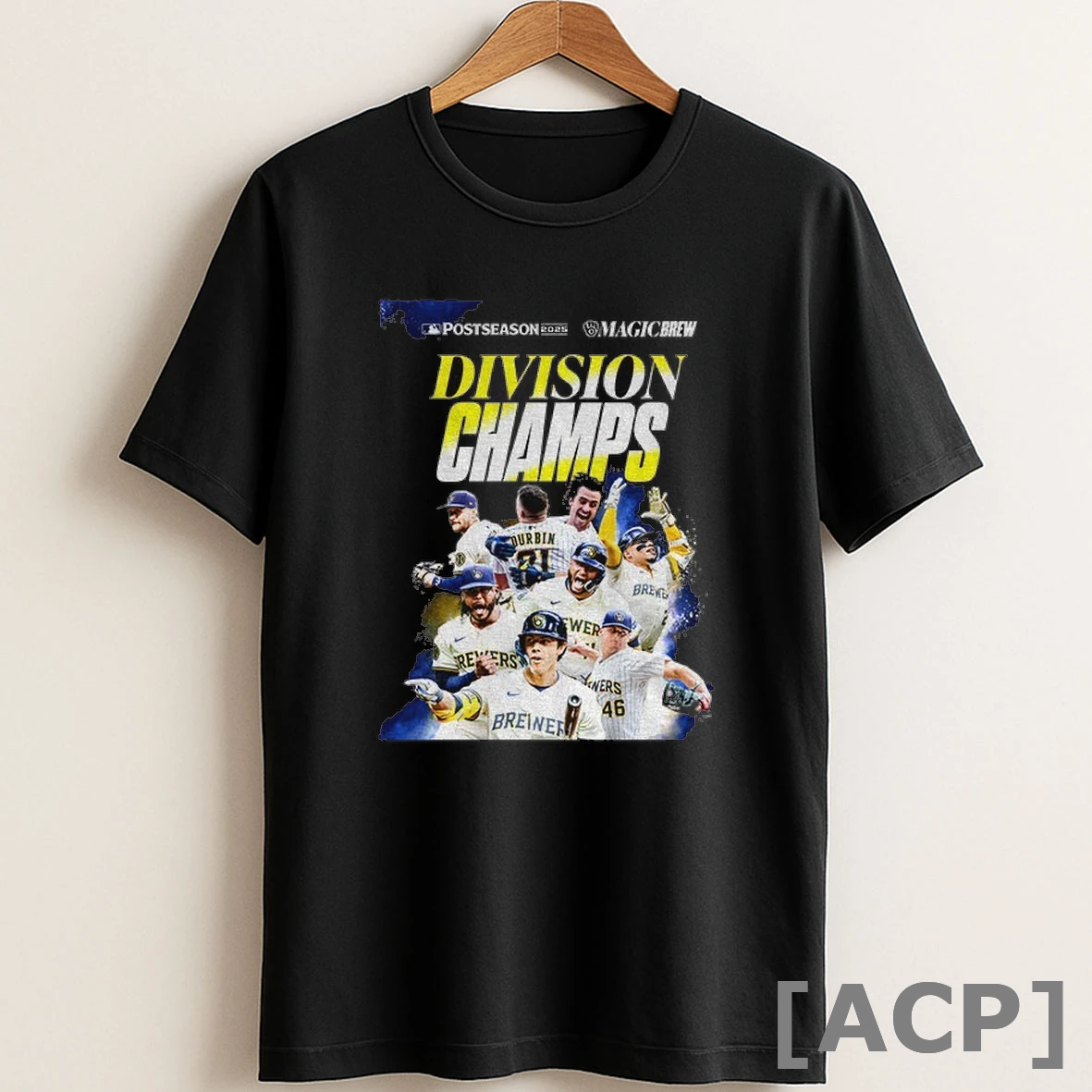Original Milwaukee Brewers Postseason Division Champs Mlb 2025 T Shirt Sweater