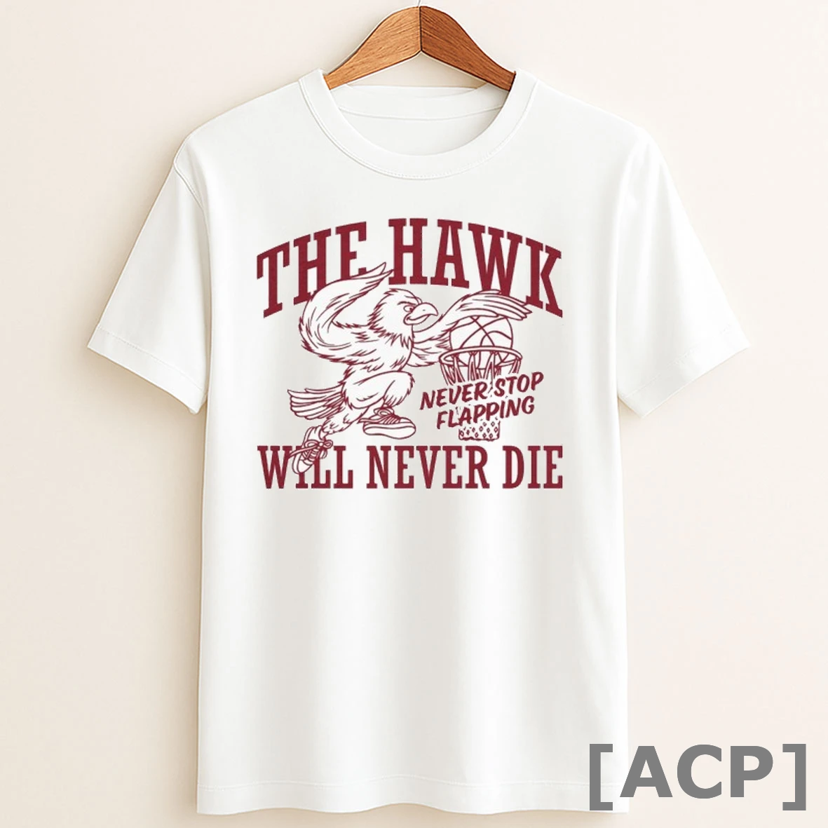 Original The Saint Josephs The Hawk Will Never Die Never Stop Flapping Mascot T Shirt Sweater