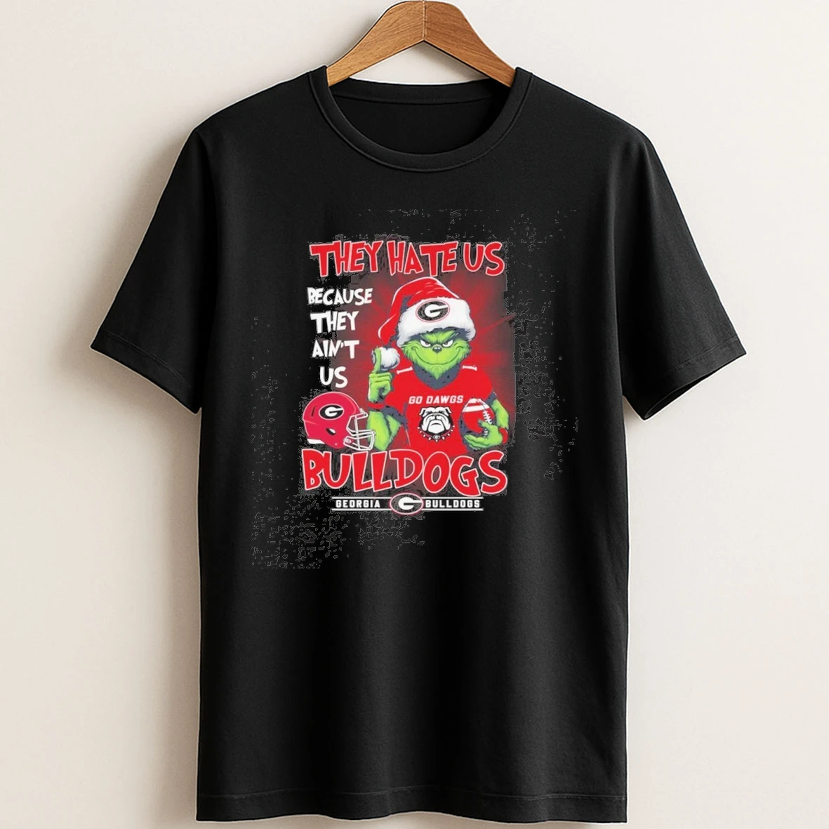 They Hate Us Cause They Aint Us Georgia Bulldogs Christmas T Shirt