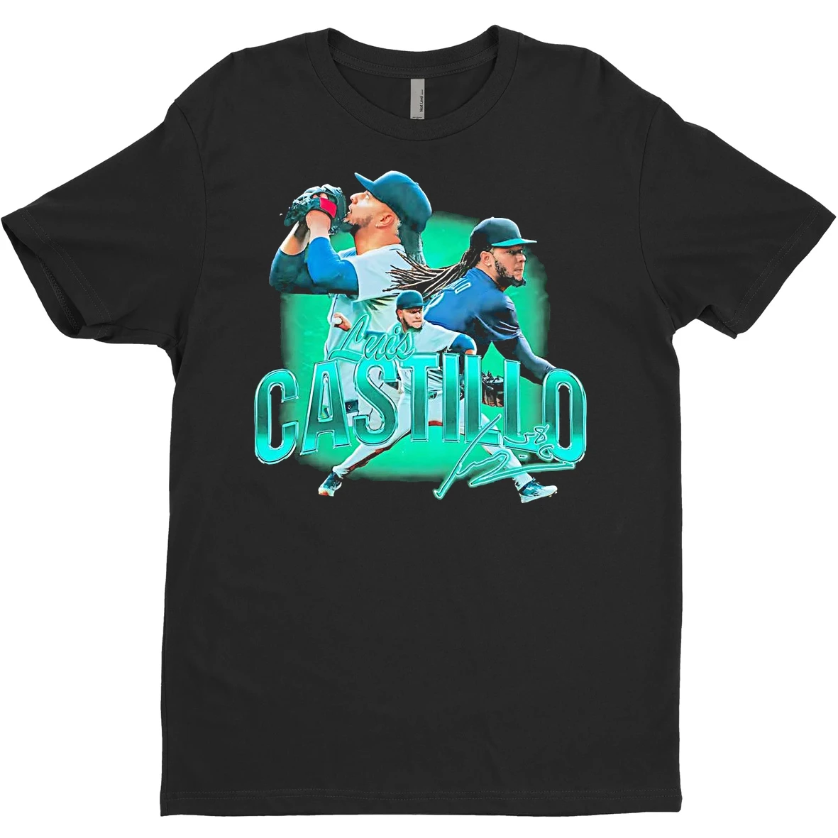 Luis Castillo Picture Collage Seattle Mariners T Shirt Sweater