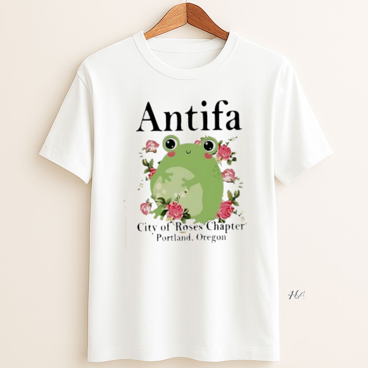 Official Antifa City Of Roses Frog T Shirt