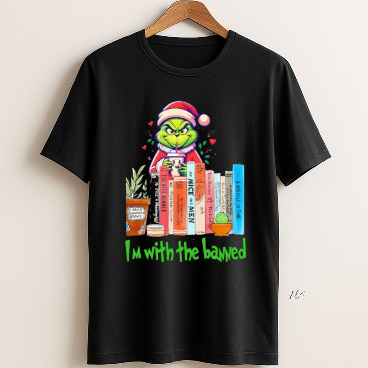 Official Grinch Im With The Banned T Shirt