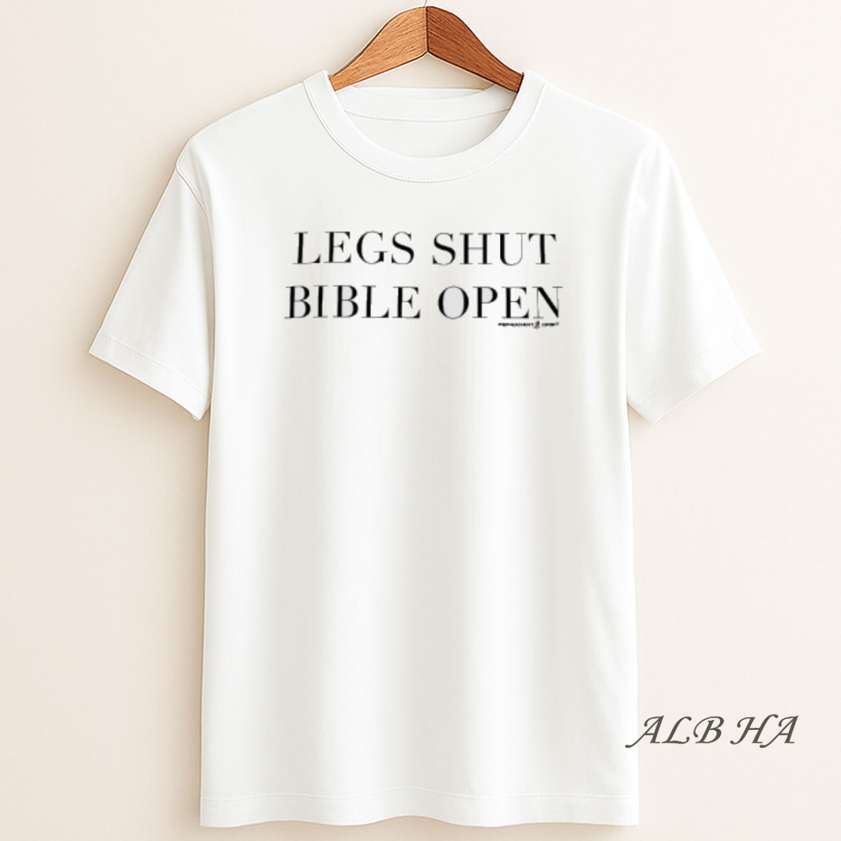 Official Legs Shot Bible Open T Shirt