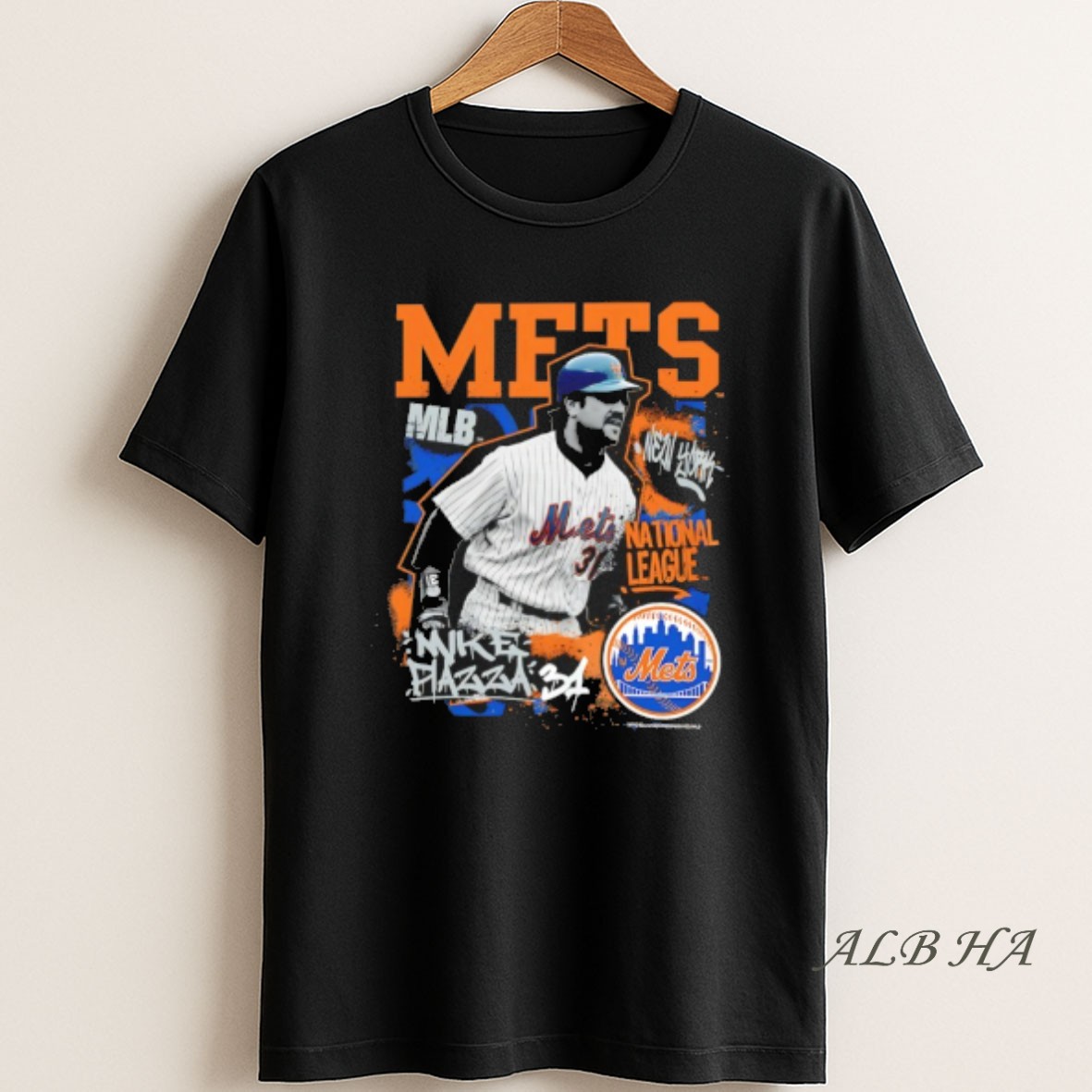 Official Mike Piazza 31 New York Mets National League Star Moment T Shirt