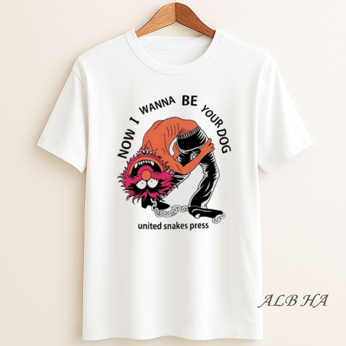 Official Now I Wanna Be Your Dog United Snakes Press T Shirt
