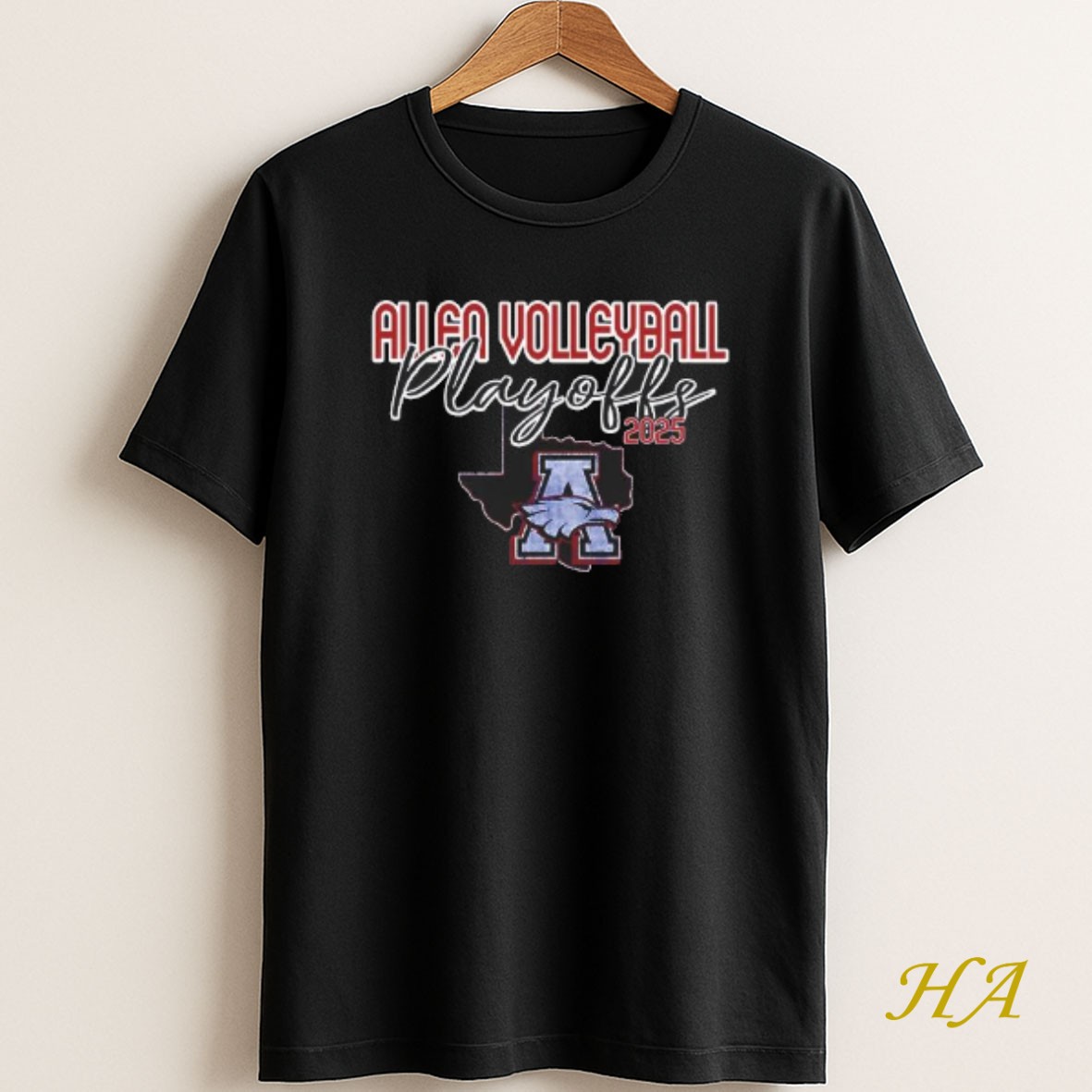 Official Premium Allen Volleyball Playoffs 2025 Logo T Shirt