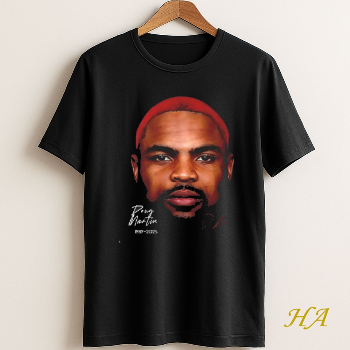 Official Premium Big Head Doug Martin Rip 1989 2025 Signature T Shirt