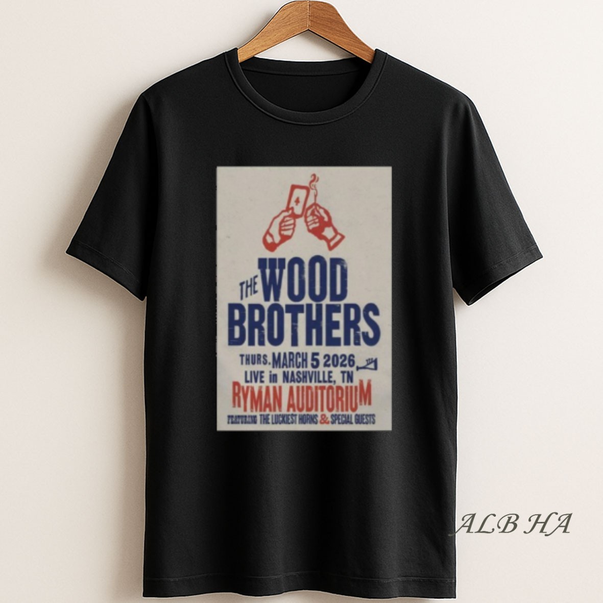 Official The Wood Brothers Fall Tour 2026 Ryman Auditorium Nashville T Shirt