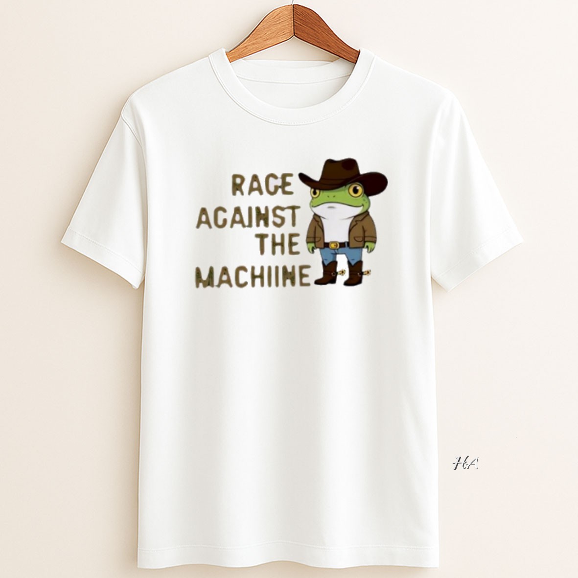 Official Western Protest Frog Cowboy Frog Rage Against The Machine T Shirt