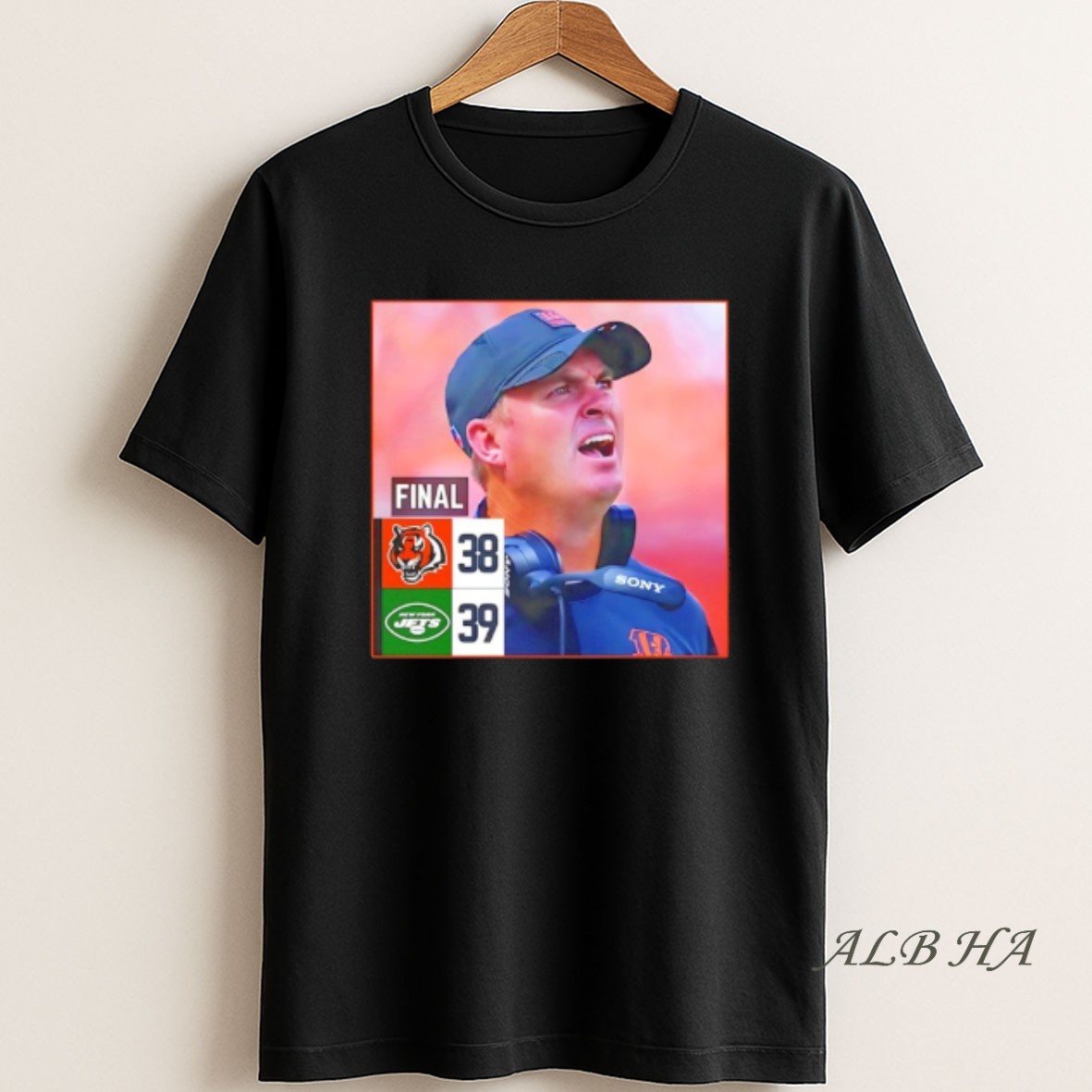 Official Zac Taylor Final Score Sports Bengals Vs Jets T Shirt