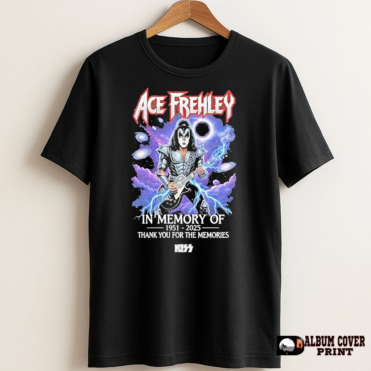 Original Ace Frehley In Memory Of 1951 2025 Thank You For The Memories T Shirt Sweater
