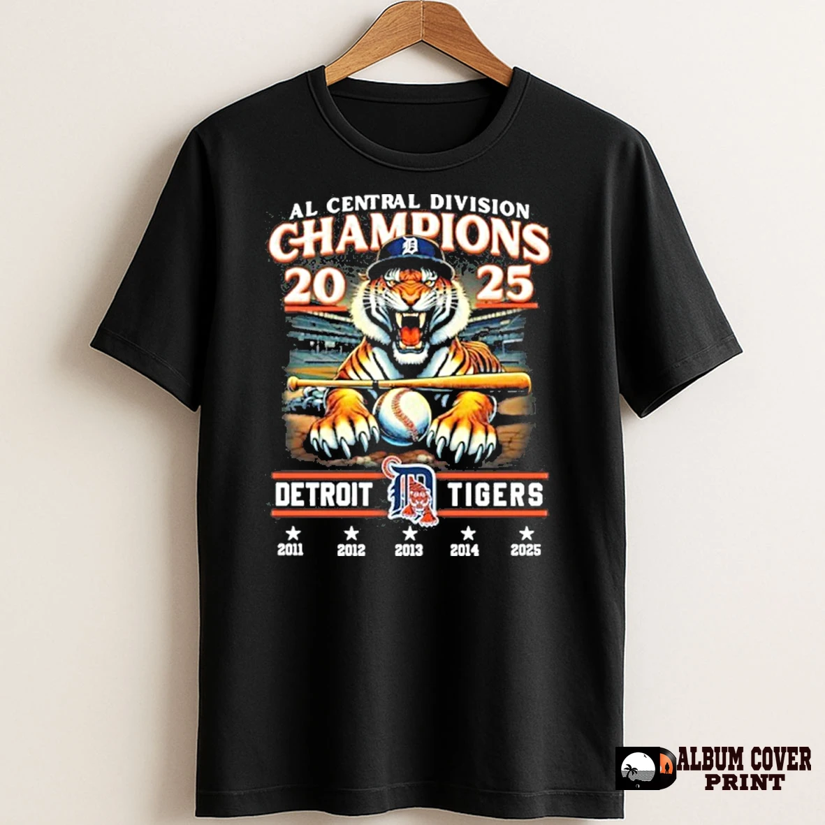 Original Al Central Division Champions 2025 Detroit Tigers T Shirt Sweater
