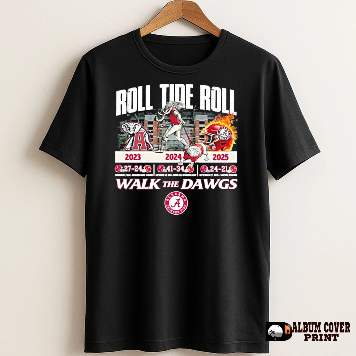 Original Alabama Crimson Tide Roll Tide Roll Walk The Dawgs Beat Uga T Shirt Sweater