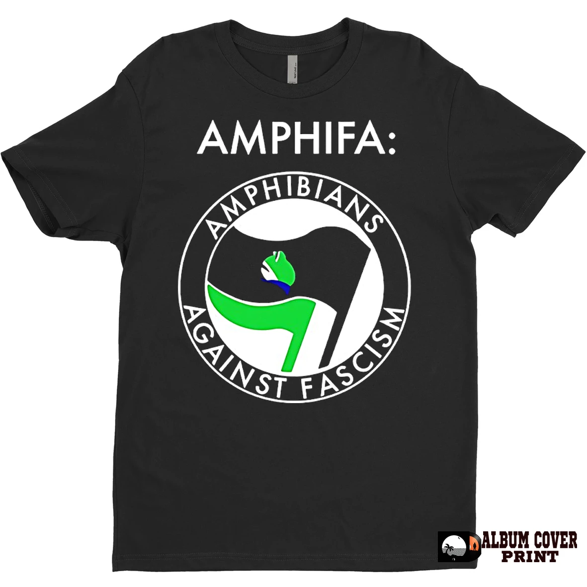Original Amphifa Amphibians Against Fascism Logo T Shirt Sweater