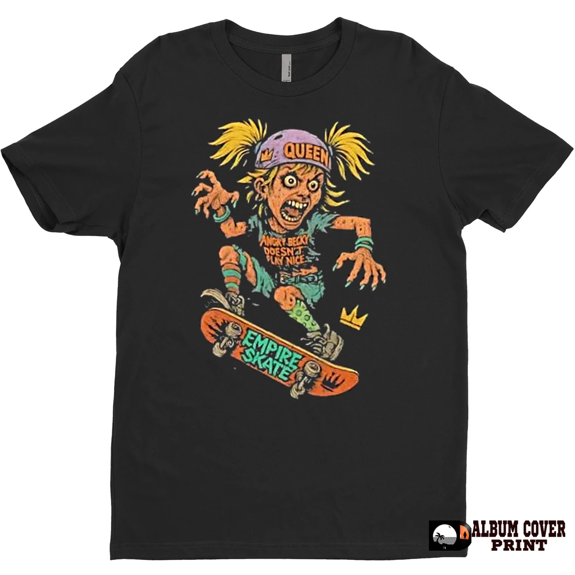 Original Angry Becky Queen Of The Concrete Ruler Of Empire T Shirt Sweater