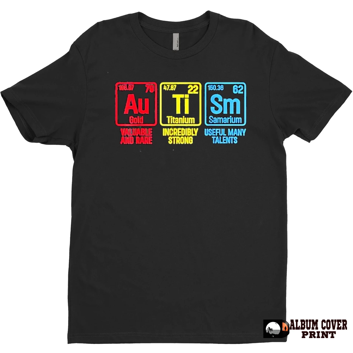 Original Autism Awareness Puzzle Piece Elements Periodic Autism T Shirt Sweater