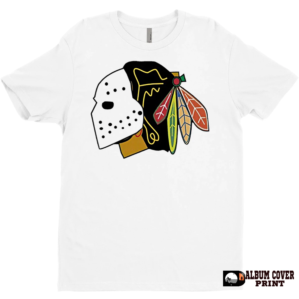 Original Blackhawks Hockey Mask Logo T Shirt Sweater