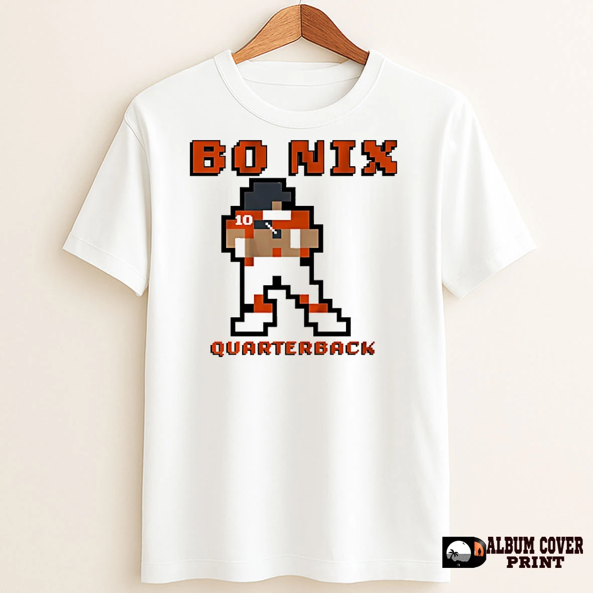 Original Bo Nix Denver Broncos Quarterback Pixel T Shirt Sweater