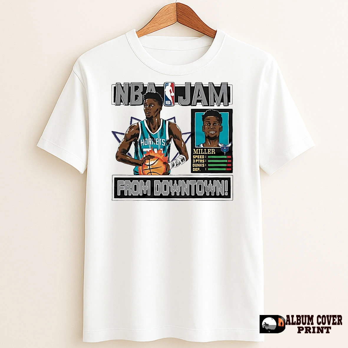 Original Brandon Miller Nba Jam Hornets T Shirt Sweater