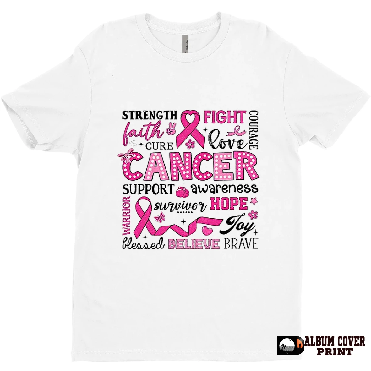 Original Breast Cancer Awareness October We Wear Pink Awareness Ribbon T Shirt Sweater