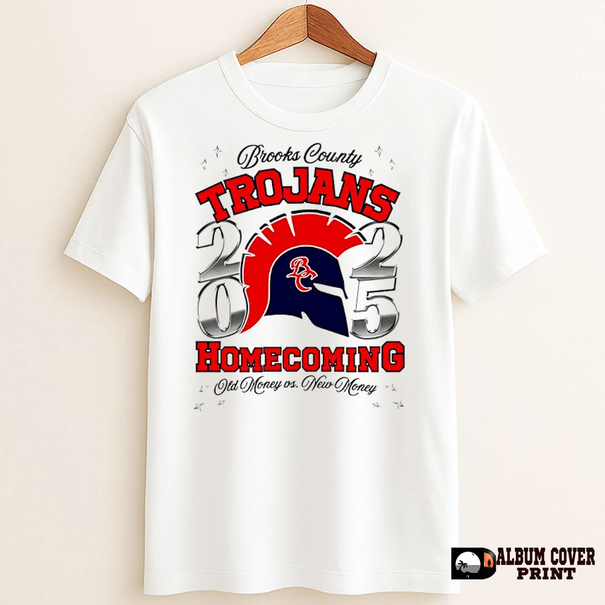Original Brooks County Trojans Homecoming Old Money Vs New Money T Shirt Sweater