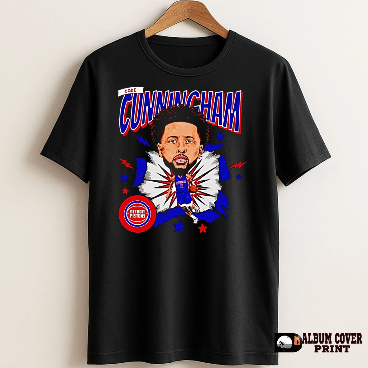 Original Cade Cunningham Big Head Caricature Pistons T Shirt Sweater