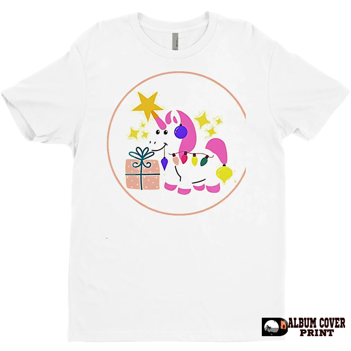Original Christmas Gift Unicorn Lights Cute Holiday T Shirt Sweater
