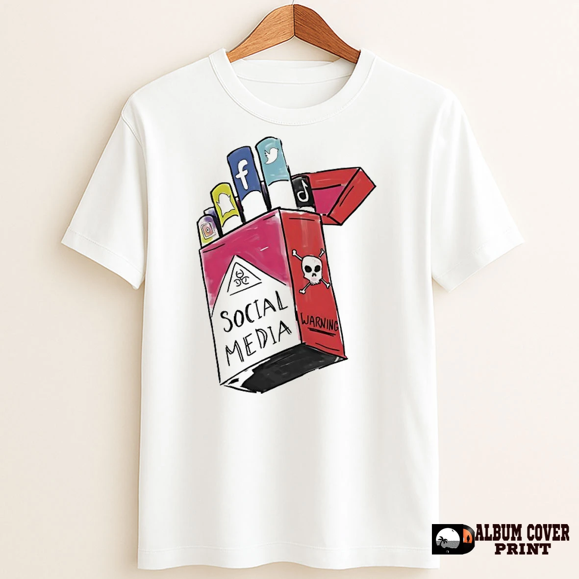 Original Cigarette Social Media Warning T Shirt Sweater