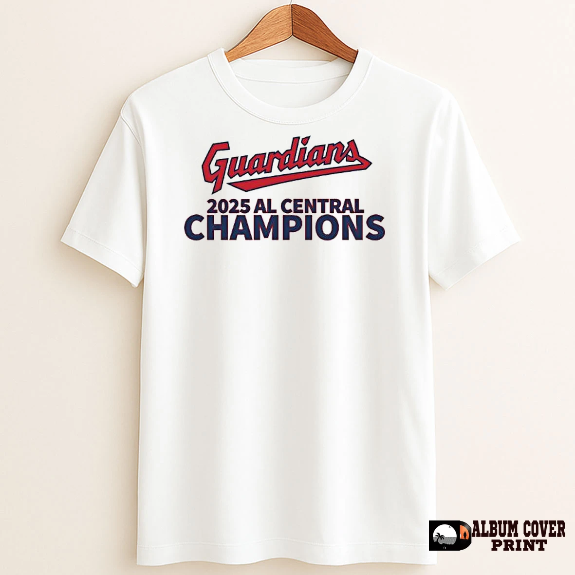 Original Cleveland Baseball 2025 Al Division Champions Log T Shirt Sweater
