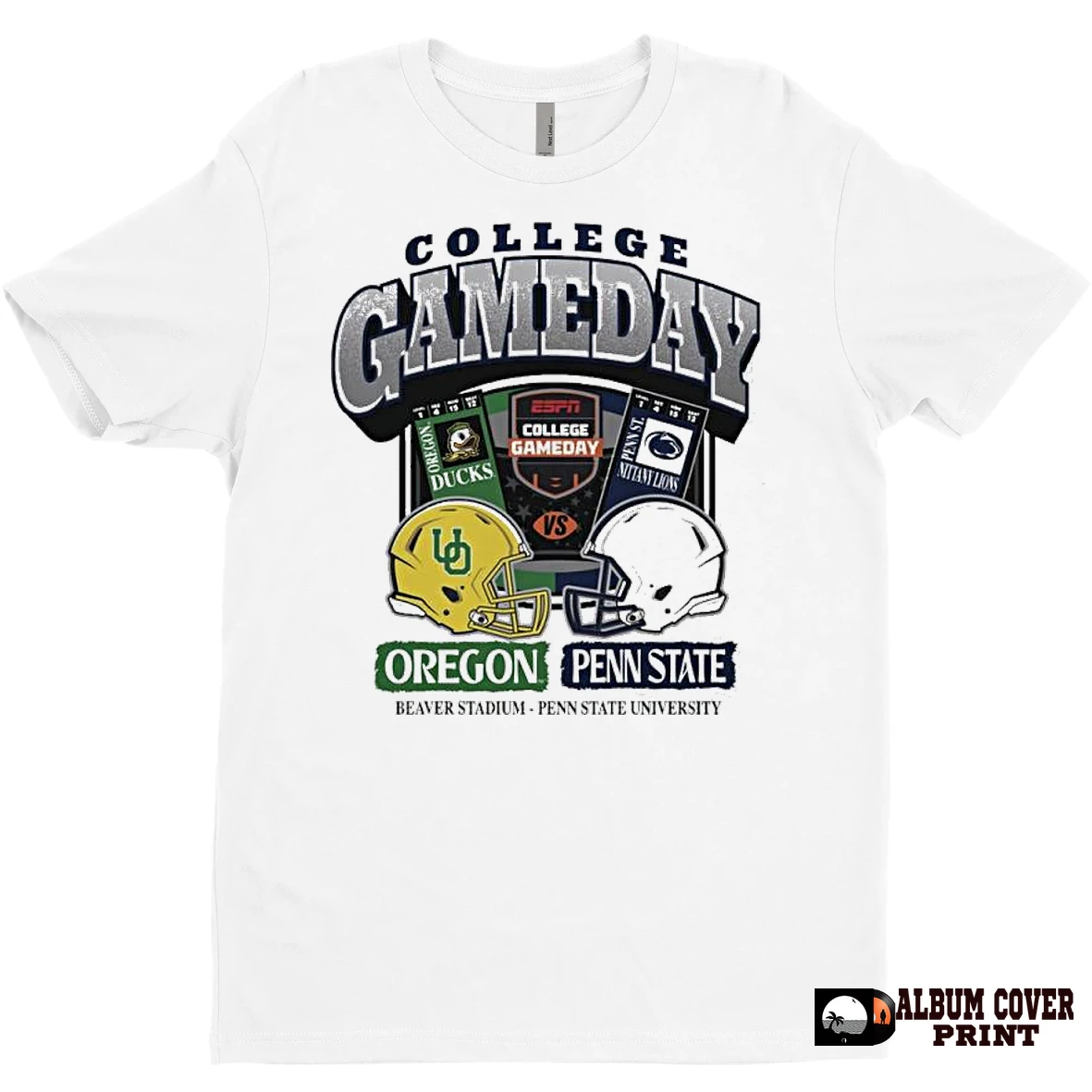 Original College Gameday Football Oregon Ducks Vs Penn State Nittany Lions Ticket T Shirt Sweater