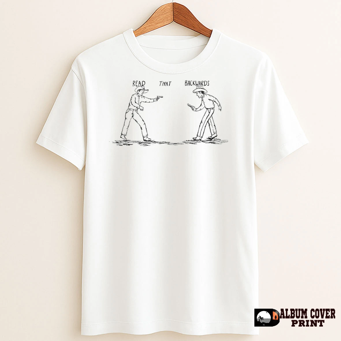 Original Cowboy Worry Kills Backwards T Shirt Sweater