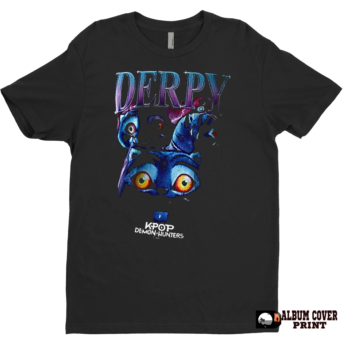 Original Derpy Tiger Kpop Demon Hunters Huntrix Korean Band Graphic T Shirt Sweater