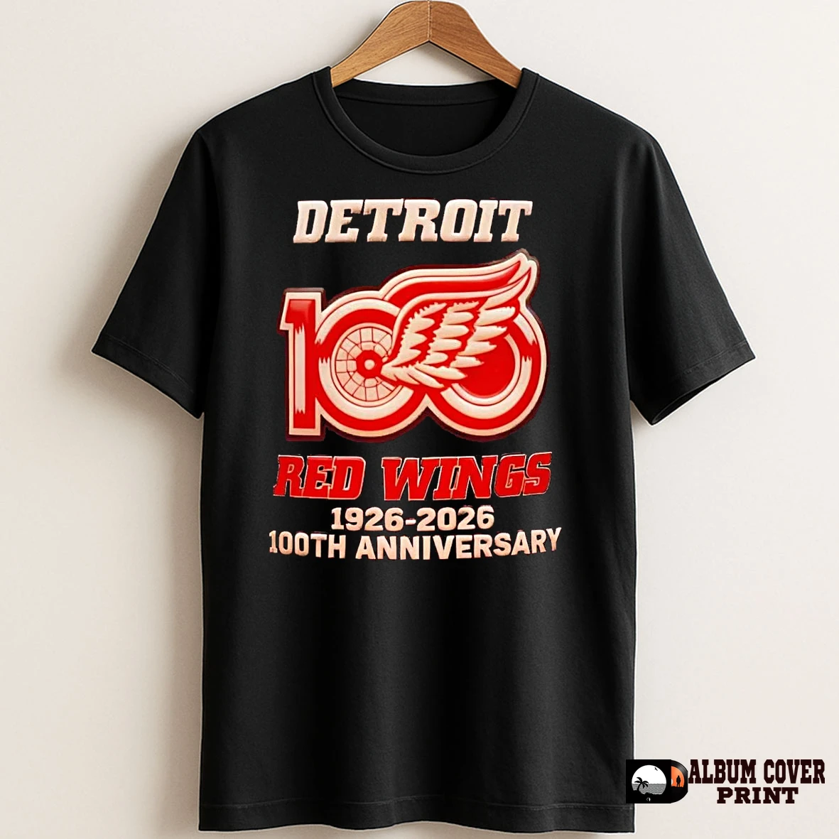 Original Detroit Red Wings 100th Anniversary 1926 2026 T Shirt Sweater