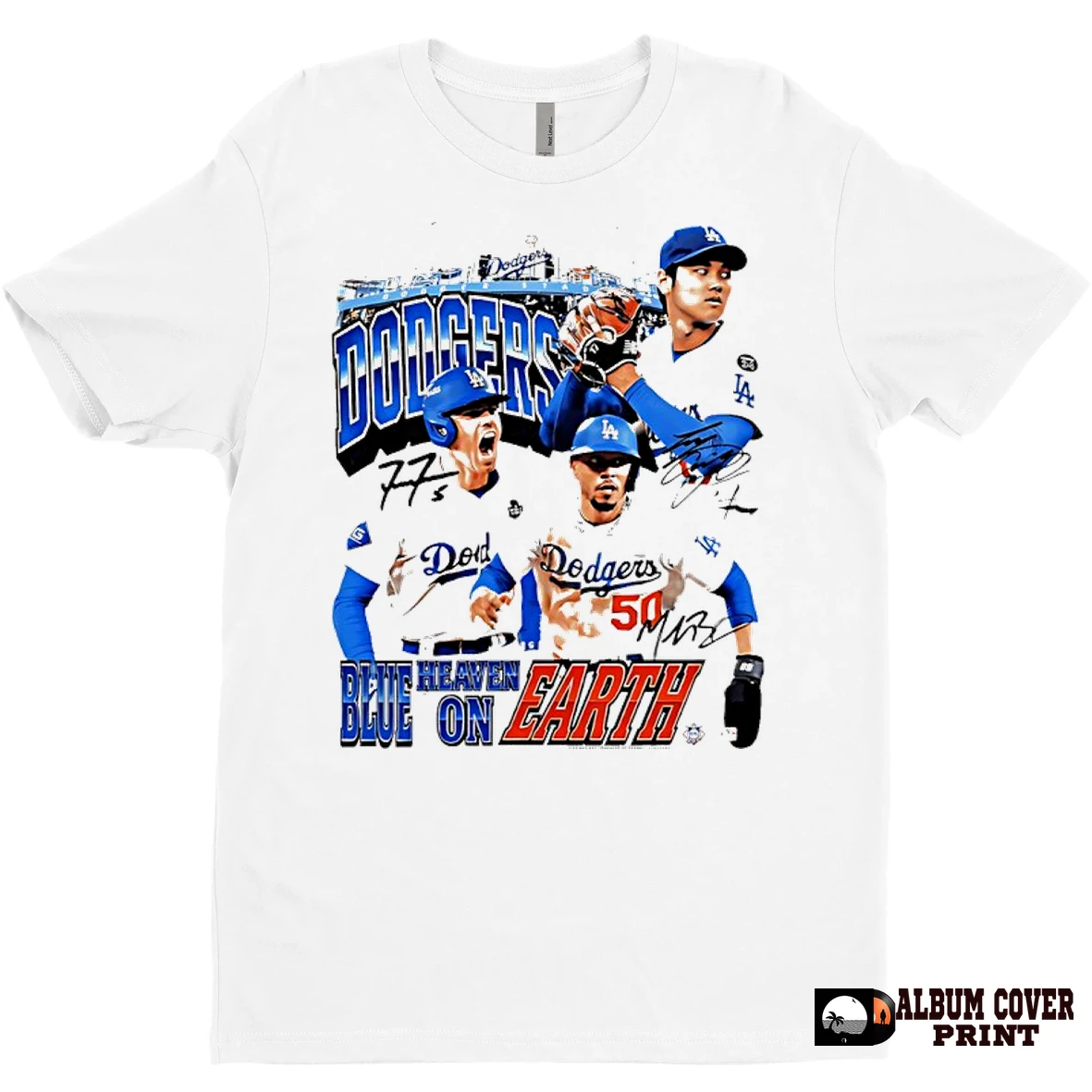 Original Dodgers Blue Heaven On Earth T Shirt Sweater
