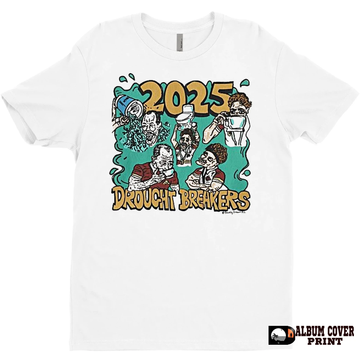 Original Drought Breakers 2025 Badly Drawn Rugby League T Shirt Sweater