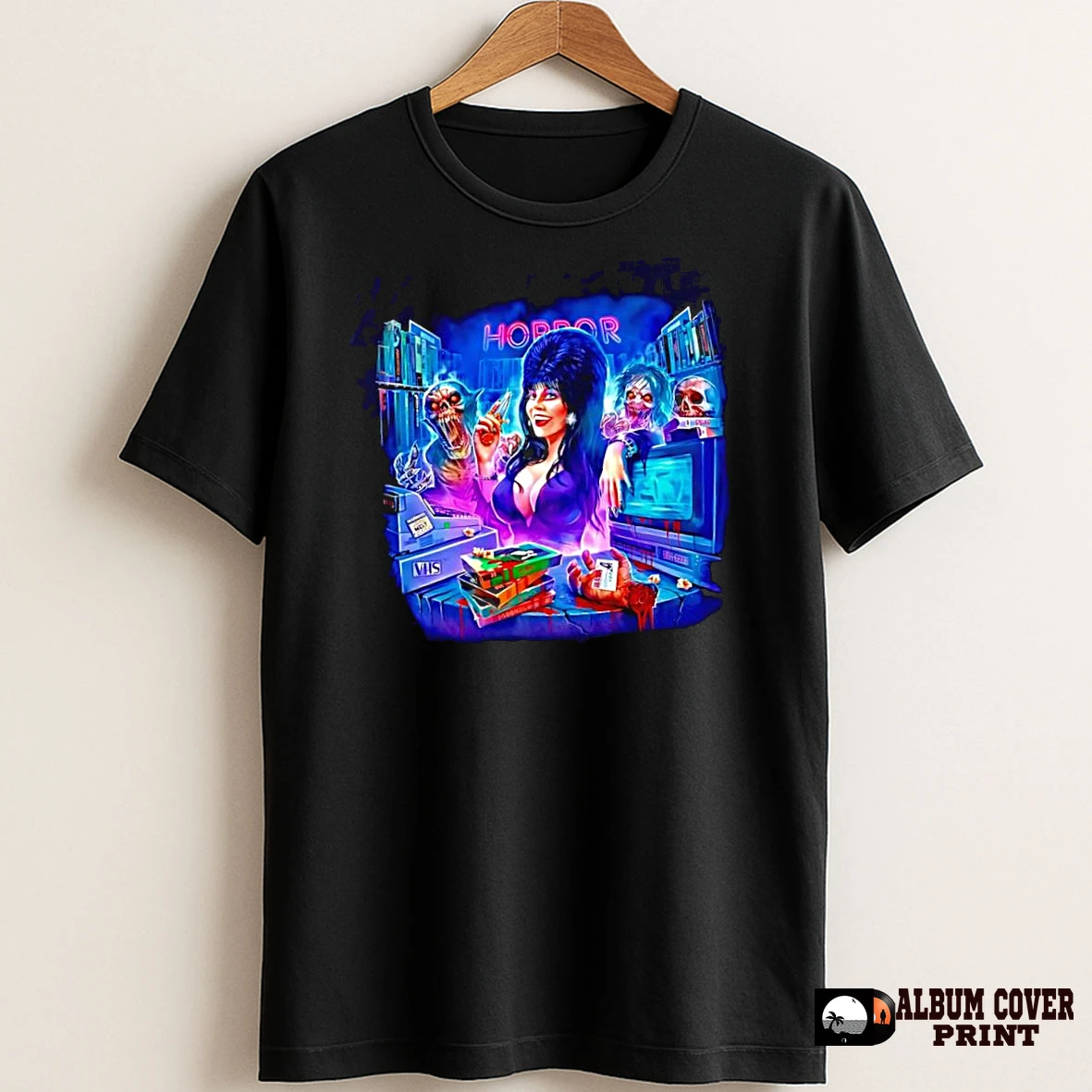 Original Elvira Mistress Of The Dark Halloween T Shirt Sweater