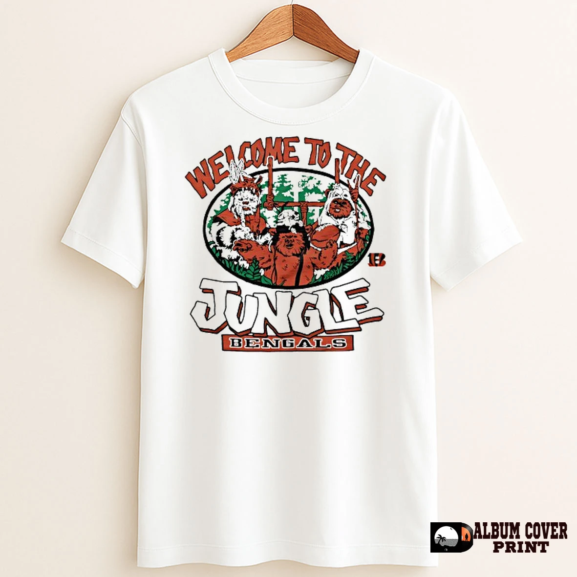 Original Ewoks X Cincinnati Bengals Football Welcome To The Jungle T Shirt Sweater