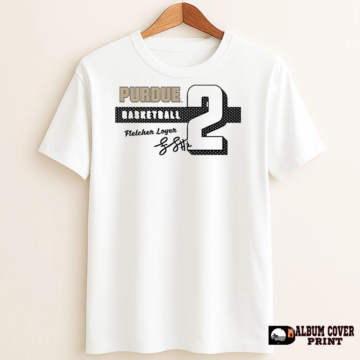 Original Fletcher Loyer 2 Siganture Purdue Boilermakers T Shirt Sweater