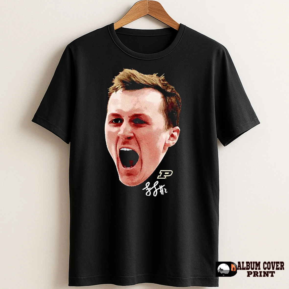 Original Fletcher Loyer Big Head Scream Purdue Boilermakers T Shirt Sweater