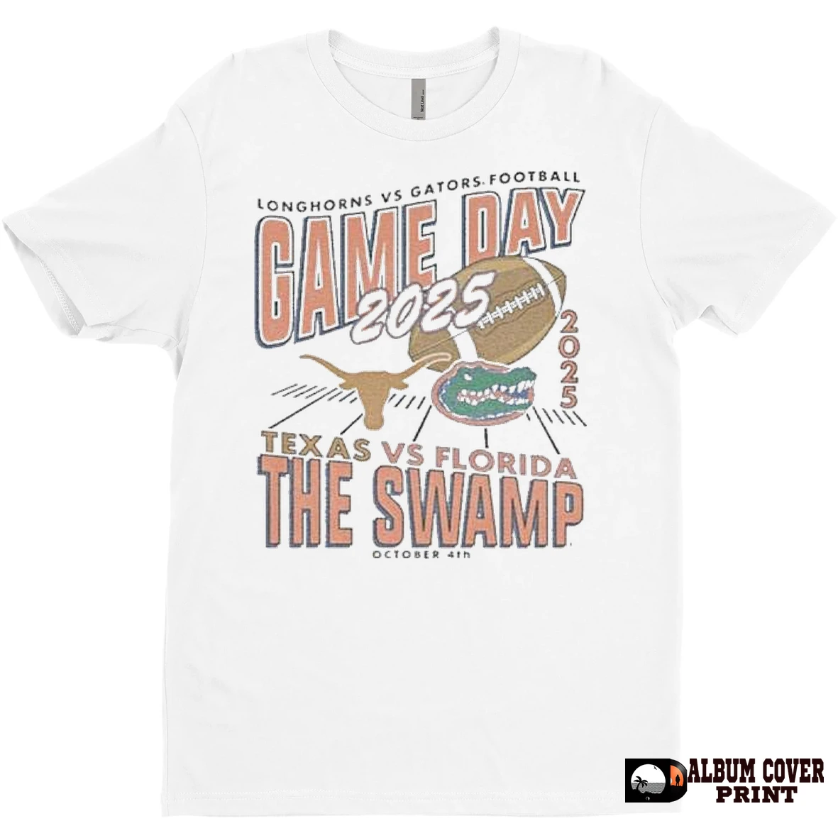 Original Florida Gators Vs Texas Longhorns 2025 Gameday The Swamp T Shirt Sweater