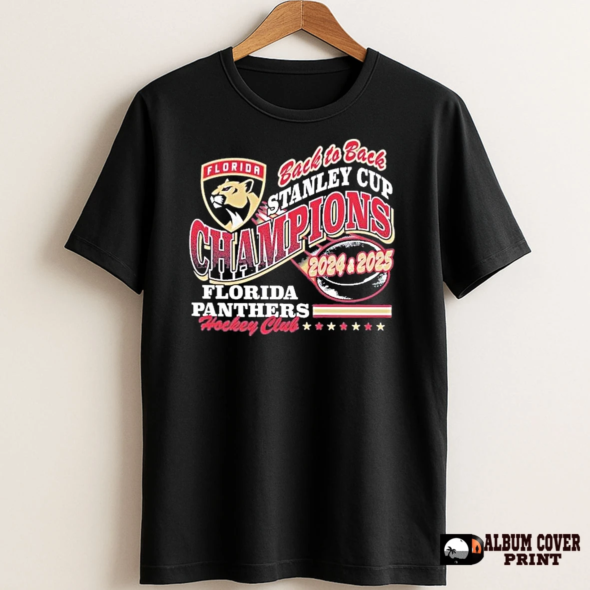 Original Florida Panthers Hockey Club Back To Back Champions Wave Franklin T Shirt Sweater