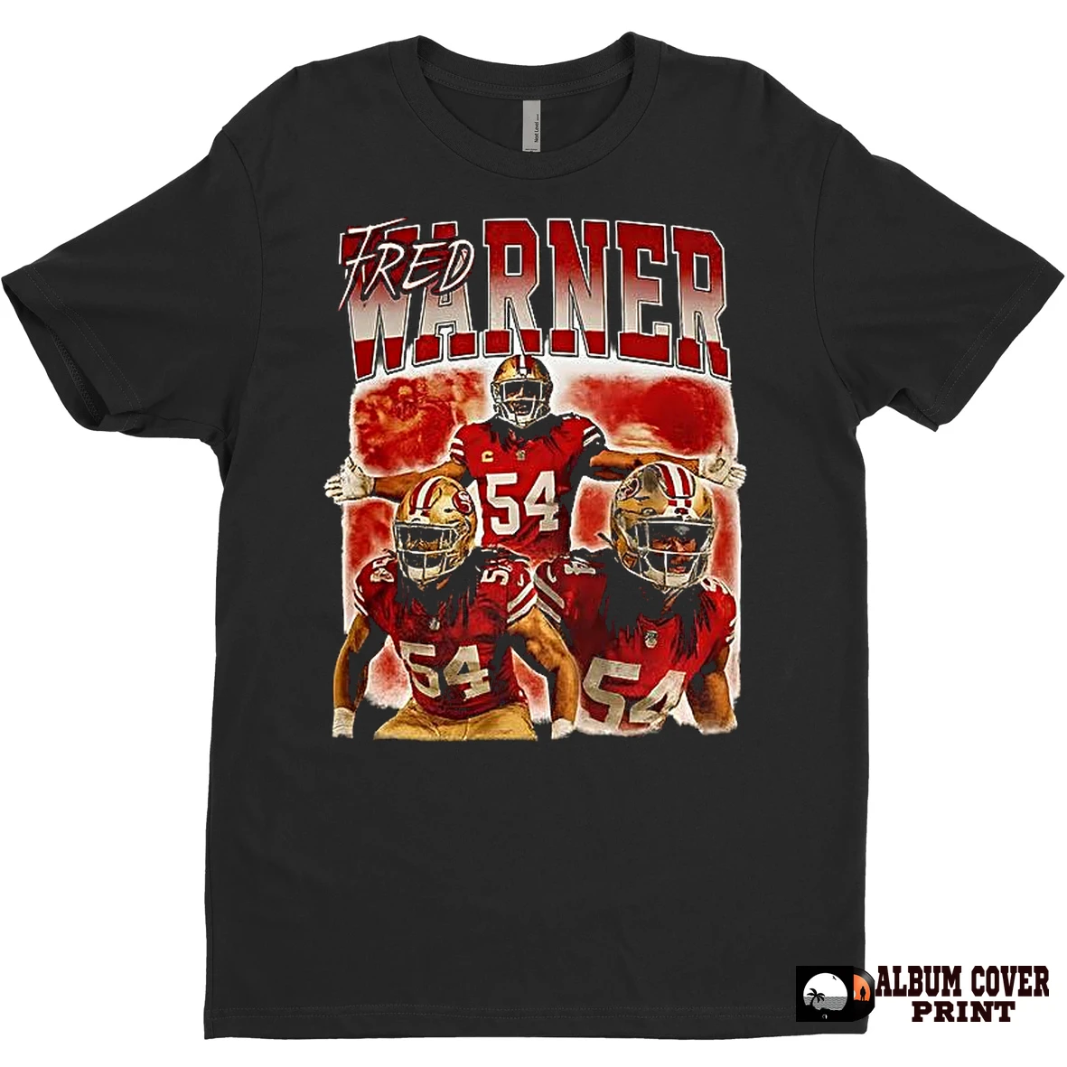 Original Fred Warner San Francisco 49ers Fooball Player Collage T Shirt Sweater