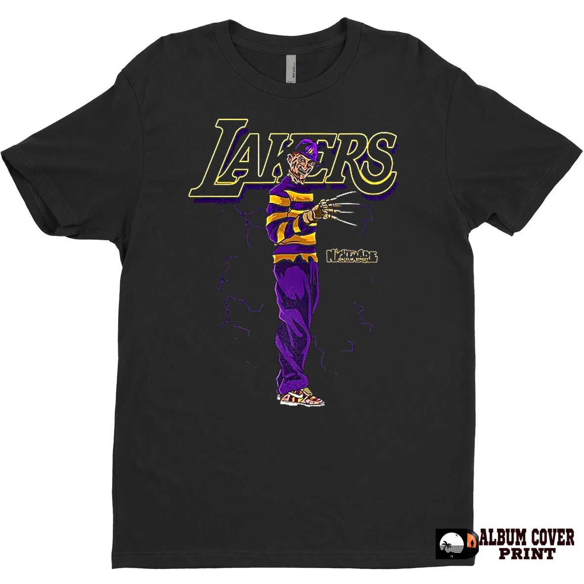 Original Freddy Krueger Los Angeles Lakers Basketball Lakeshow Halloween T Shirt Sweater