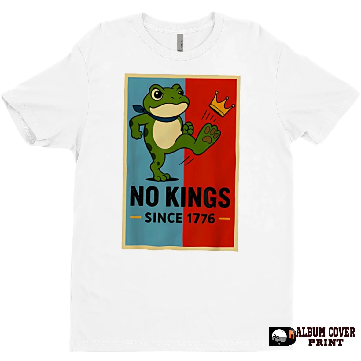 Original Frog No Kings Sinece 1776 Graphic Retro T Shirt Sweater