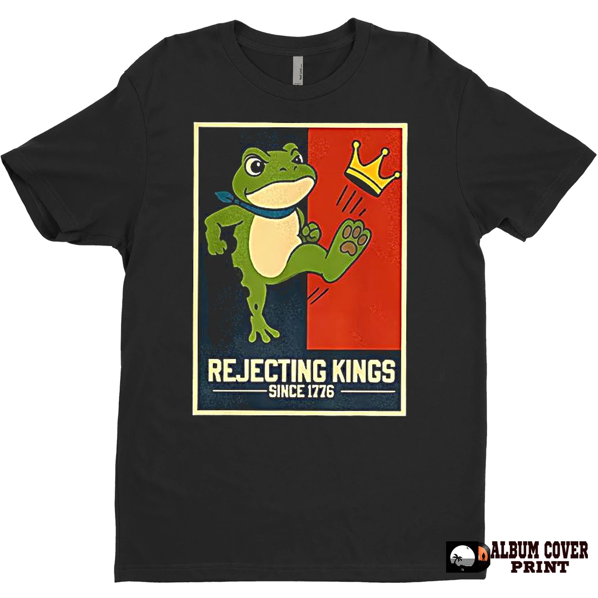 Original Frog Rejecting Kings Since 1776 No Kings In America Patriotic Hope T Shirt Sweater
