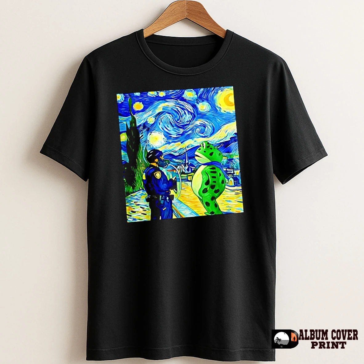 Original Frog Resist Portland Starry Night Van Gogh T Shirt Sweater