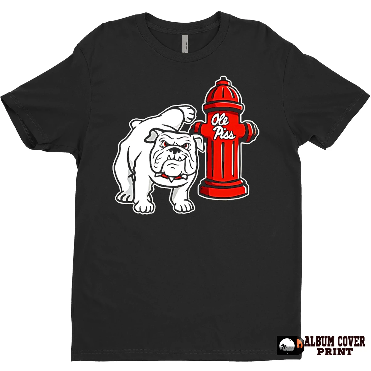 Original Ga Hydrant Flushed Ole Piss Right Down The Drain Bulldogs Vs Ole Miss T Shirt Sweater