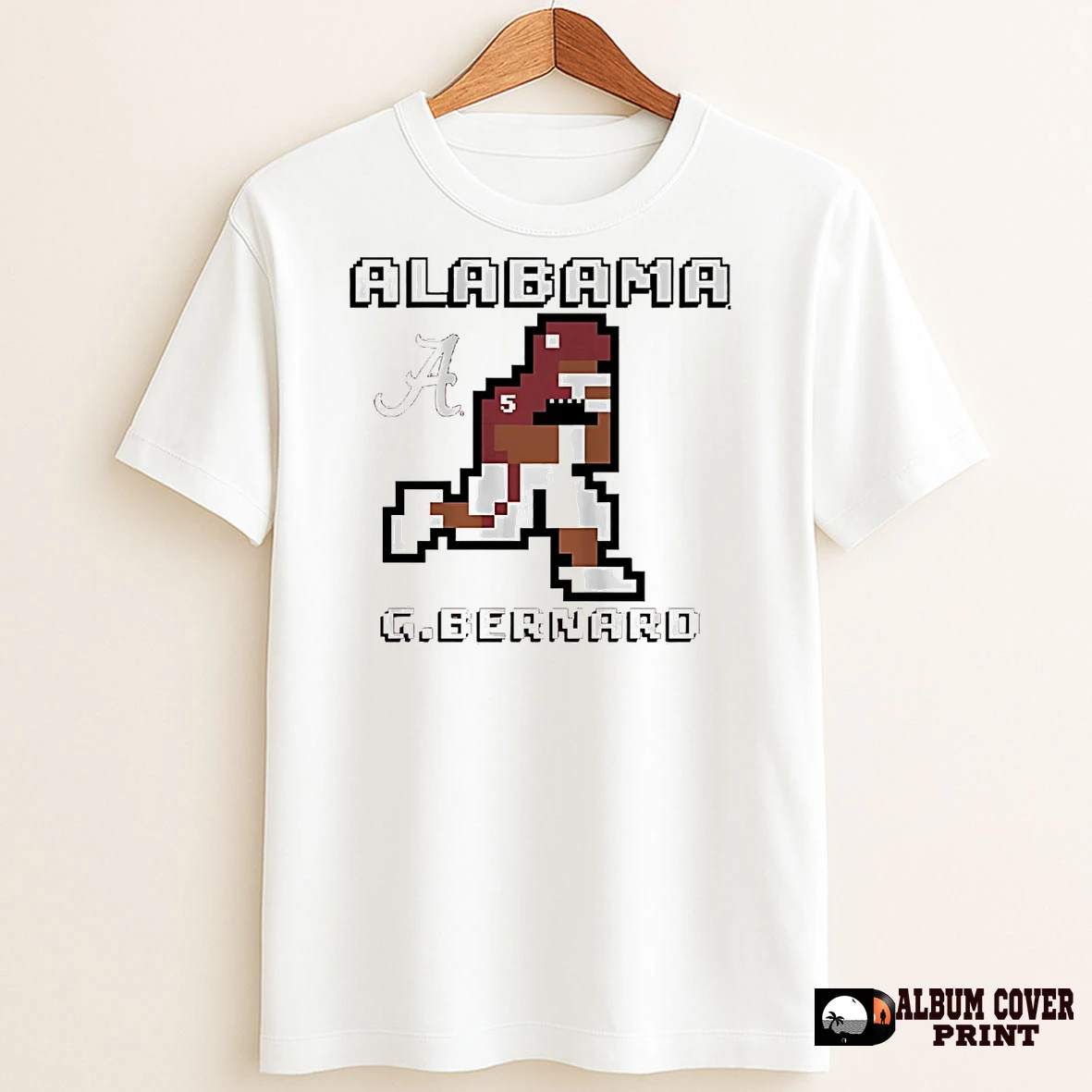 Original Germie Bernard Baller Pixel Alabama Football T Shirt Sweater