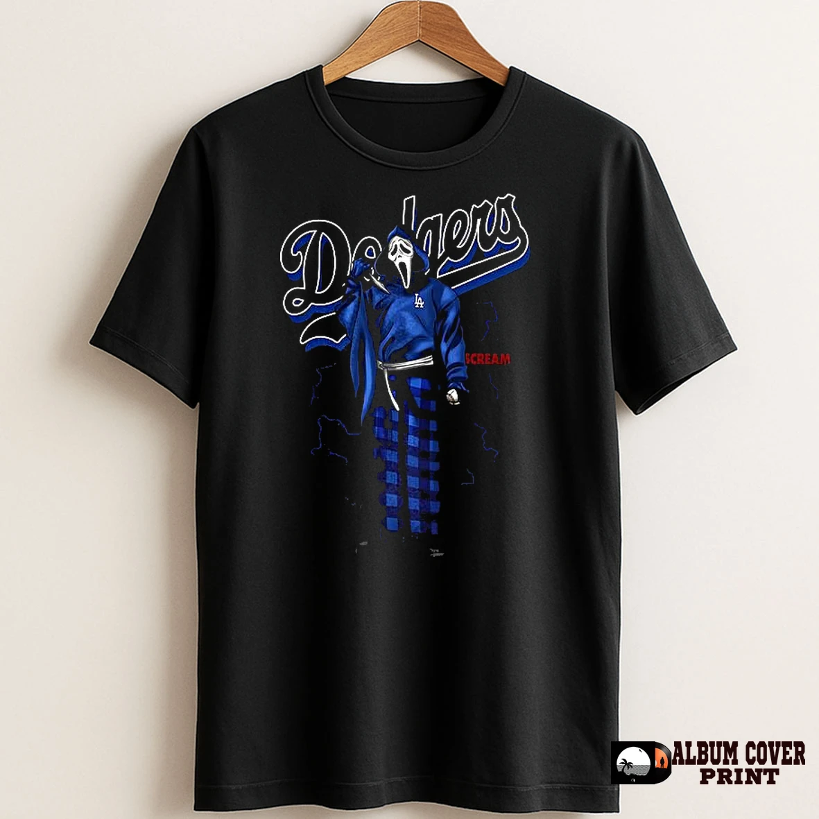 Original Ghostface Scream X Los Angeles Dodgers Mlb Halloween T Shirt Sweater