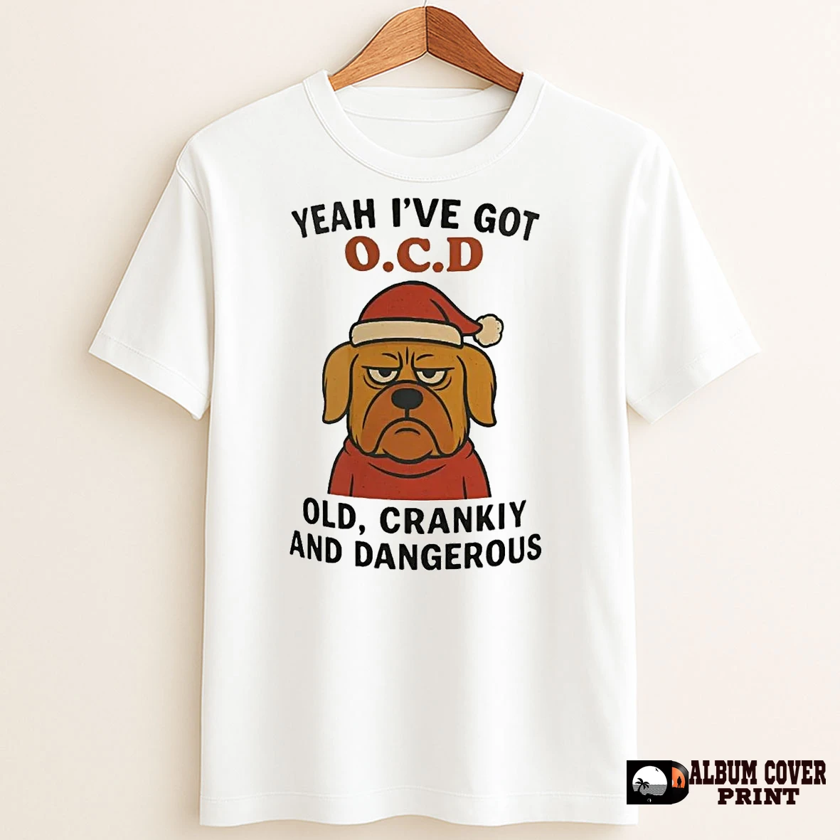 Original Golden Retriever Yeah Ive Got Ocd Old Cranky Dangerous Christmas T Shirt Sweater